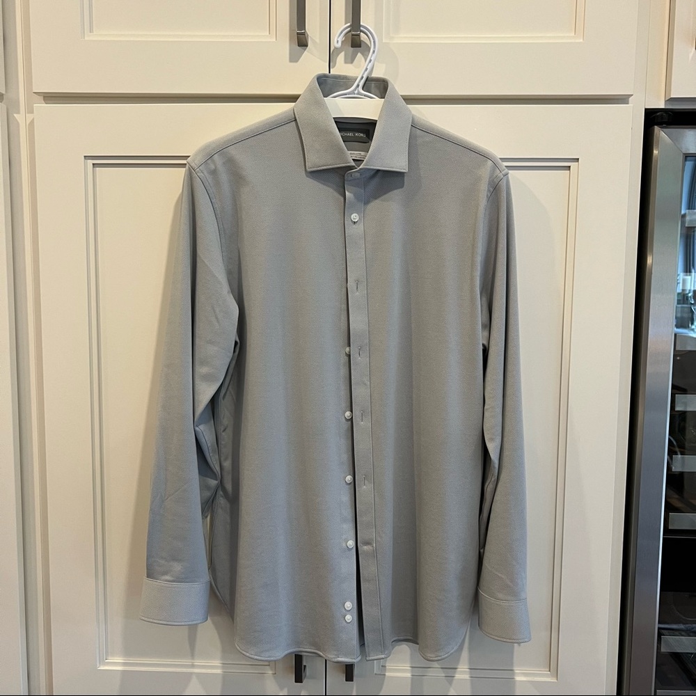 Micheal Kors Dress Shirt Light Grey